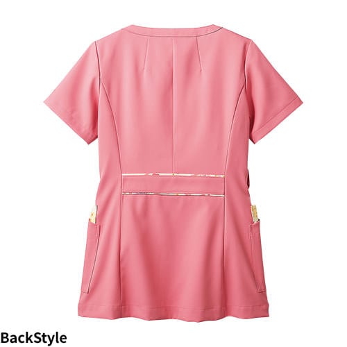 スクラブ 白衣 LW601 医療 襟なし 住商モンブラン ローラアシュレイ レディース 女性用 半袖 医師 医者 看護師 ナース 研修医 医療用 作業療法 人気 手術衣 オペ着 シンプル 軽量 かわいい 可愛い 病院 おしゃれ