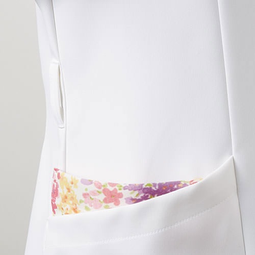 スクラブ 白衣 LW601 医療 襟なし 住商モンブラン ローラアシュレイ レディース 女性用 半袖 医師 医者 看護師 ナース 研修医 医療用 作業療法 人気 手術衣 オペ着 シンプル 軽量 かわいい 可愛い 病院 おしゃれ