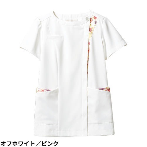 スクラブ 白衣 LW601 医療 襟なし 住商モンブラン ローラアシュレイ レディース 女性用 半袖 医師 医者 看護師 ナース 研修医 医療用 作業療法 人気 手術衣 オペ着 シンプル 軽量 かわいい 可愛い 病院 おしゃれ