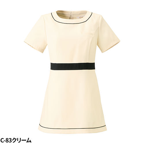 チュニック 白衣 CL-0183 Calala キャララ チトセ 半袖 看護師 ナース ナース服 レディース 女性用 医療用 制服 ユニフォーム おしゃれ かわいい 可愛い 人気 病院 エステ サロン 上品 ストレッチ スカート