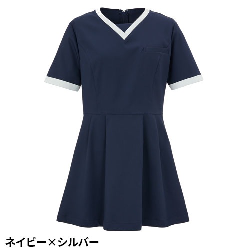 チュニック セパレート 白衣 医療用 看護師 ナース KAZEN カゼン レディスチュニック KZN316-40、KZN316-43、KZN316-48 かわいい クリニック エステ サロン おしゃれ かわいい医療 制服 ユニフォーム 病院