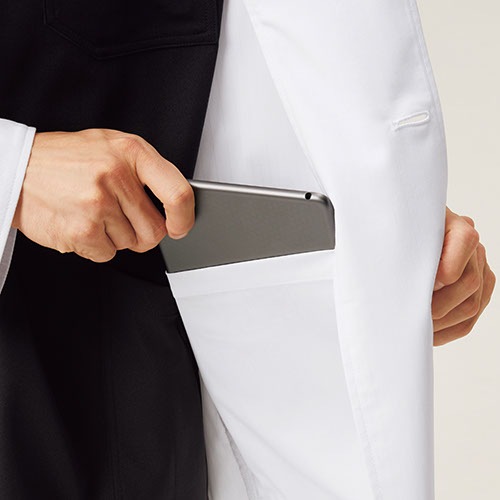 ドクターコート 白衣 メンズ 男性用 ディッキーズ Dickies メンズシングルコート 1544LF 医師 薬剤師 医療 制服 ユニフォーム 病院 おしゃれ かっこいい プロ仕様診察衣 実習衣 クリニック