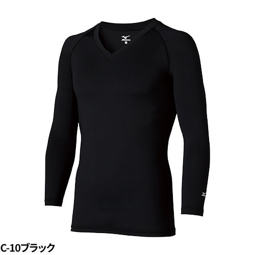 【メール便対応】ミズノ MIZUNO Vネック アンダーウェア 9分袖 [男] MZ-0155 MZ0155 スクラブインナー Tシャツ アンダーシャツ 医療 制服 ユニフォーム 医者 医師 看護師 ナース 病院 おしゃれ かっこいい 動きやすい