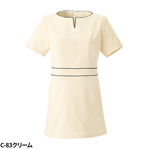 チュニック 白衣 CL-0185 Calala キャララ チトセ 半袖 看護師 ナース ナース服 レディース 女性用 医療用 制服 ユニフォーム おしゃれ かわいい 可愛い 人気 病院 エステ サロン 上品 無地 軽量 軽い