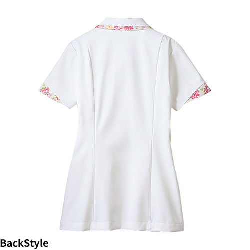 ジャケット 白衣 ナースウェア LW803 医療 治療 住商モンブラン ローラアシュレイ レディース 女性用 半袖 医師 医者 看護師 ナース 医療用 病院 病院実習 人気 上衣 医務衣 診察衣 吸汗 軽量 ストレッチ かわいい 可愛い おしゃれ