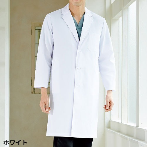 ドクターコート 白衣 1530PO メンズ診察衣シングル FOLK フォーク メンズ 男性用 長袖 ロング丈 医者 病院 看護師 薬剤師 薬局 医療用 制服 ユニフォーム ポケット 実験 名入れ おしゃれ かっこいい 動きやすい おすすめ