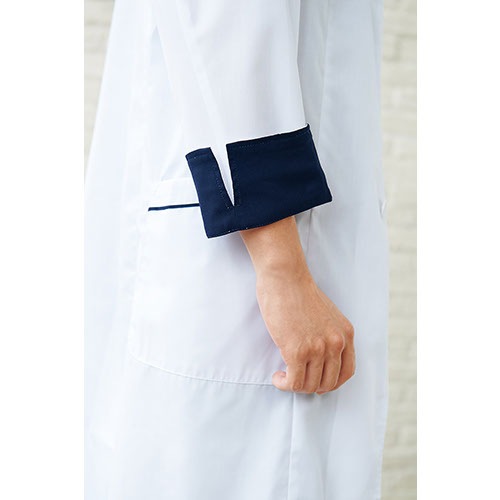 ドクターコート 白衣 1539SP メンズシングルコート FOLK フォーク メンズ 男性用 長袖 ロング丈 医者 病院 看護師 薬剤師 エステ 薬局 医療用 制服 ユニフォーム 丈夫 襟 名入れ おしゃれ かっこいい 動きやすい おすすめ