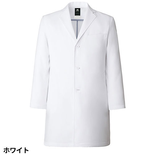 ドクターコート 白衣 1540SG Flab. メンズシングルコート FOLK フォーク メンズ 男性用 長袖 ロング丈 医者 病院 看護師 薬剤師 エステ 薬局 医療用 制服 ユニフォーム 軽量 高級 襟 名入れ おしゃれ かっこいい 動きやすい おすすめ