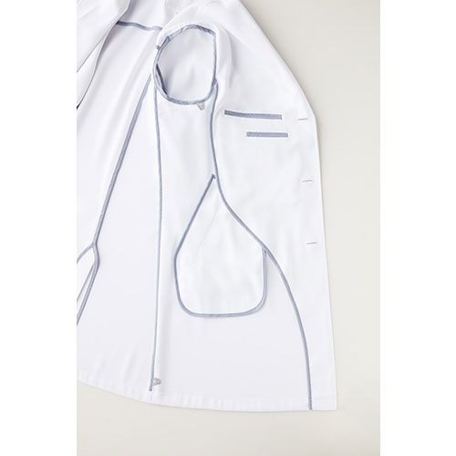 ドクターコート 白衣 1540SG Flab. メンズシングルコート FOLK フォーク メンズ 男性用 長袖 ロング丈 医者 病院 看護師 薬剤師 エステ 薬局 医療用 制服 ユニフォーム 軽量 高級 襟 名入れ おしゃれ かっこいい 動きやすい おすすめ