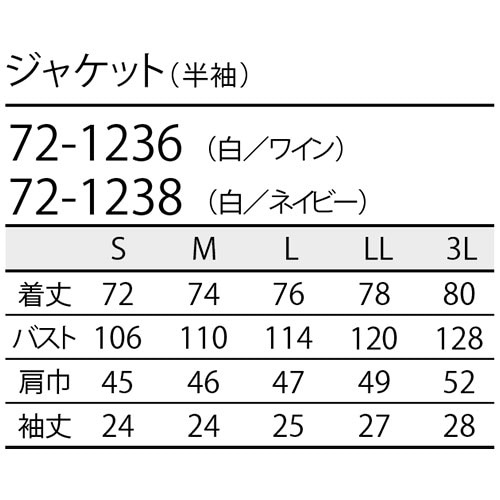 ジャケット 白衣 ケーシー 72 -1234 ～ -1238 医療 襟なし 住商モンブラン メンズ 男性用 半袖 医師 医者 看護師 ナース 医療用 病院 作業療法 人気 上衣 医務衣 診察衣 制菌 ストレッチ かっこいい おしゃれ おすすめ