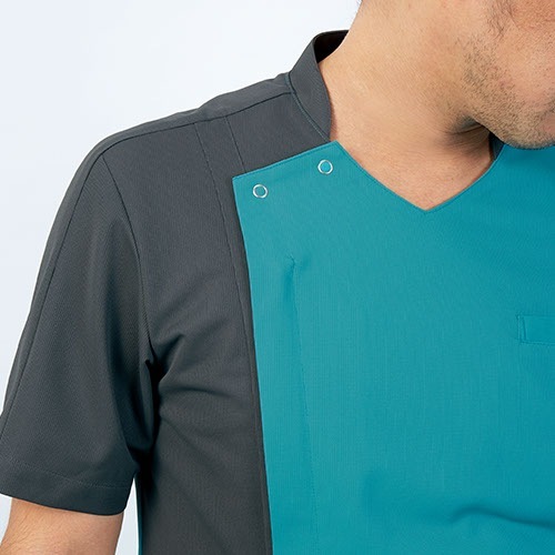 スクラブ 白衣 医療 住商モンブラン メンズ 男性用 半袖 72-1273・1271・1270・1274・1278 医師 医者 看護師 ナース 研修医 医療用 人気 手術衣 オペ着 薄手 速乾 制菌 透け防止 病院 小児科 リハビリ 介護 かっこいい おしゃれ 動きやすい 軽い