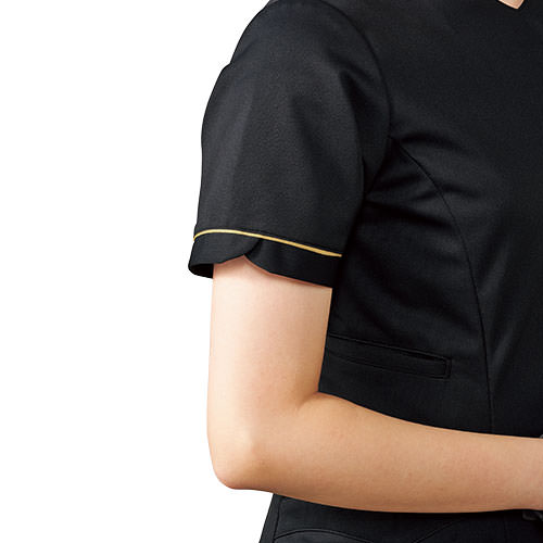 ジャケット 白衣 ケーシー MK-0041 医療 治療 MICHEL KLEIN ミッシェルクラン レディース 女性用 半袖 医師 医者 女医 看護師 ナース 薬剤師 医療用 病院 人気 上衣 医務衣 診察衣 エステ 清潔 可愛い かわいい おしゃれ おすすめ