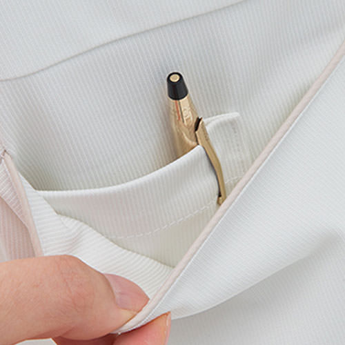 チュニック 白衣 LH-6222 ナガイレーベン Naway 半袖 看護師 ナース ナース服 レディース 女性用 医療用 ショート丈 短め 制服 ユニフォーム おしゃれ かわいい 可愛い 人気 病院 エステ サロン 襟付き 細身 細見え 快適