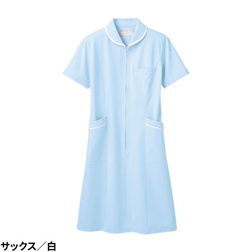 ナースワンピース 白衣 ナース服 73 -1512 ～ -1558 住商モンブラン 半袖 レディース 女性用 医療用 看護師 ナース ナースウェア 病院 エステ サロン おしゃれ かわいい 可愛い タイト シンプル