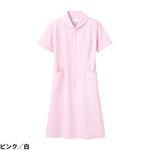 ナースワンピース 白衣 ナース服 73 -1512 ～ -1558 住商モンブラン 半袖 レディース 女性用 医療用 看護師 ナース ナースウェア 病院 エステ サロン おしゃれ かわいい 可愛い タイト シンプル