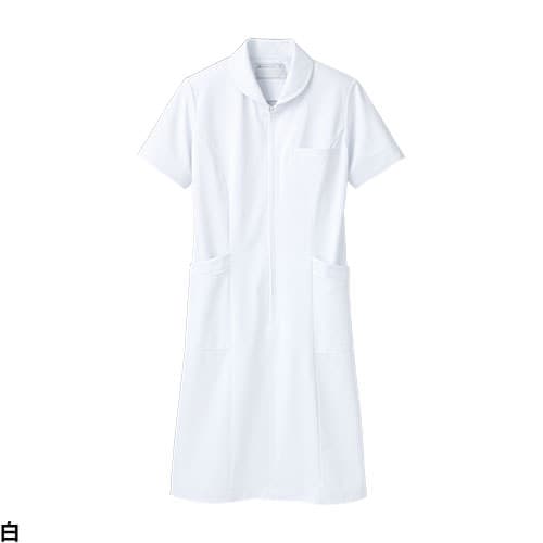 ナースワンピース 白衣 ナース服 73 -1512 ～ -1558 住商モンブラン 半袖 レディース 女性用 医療用 看護師 ナース ナースウェア 病院 エステ サロン おしゃれ かわいい 可愛い タイト シンプル