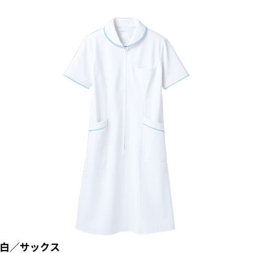 ナースワンピース 白衣 ナース服 73 -1512 ～ -1558 住商モンブラン 半袖 レディース 女性用 医療用 看護師 ナース ナースウェア 病院 エステ サロン おしゃれ かわいい 可愛い タイト シンプル