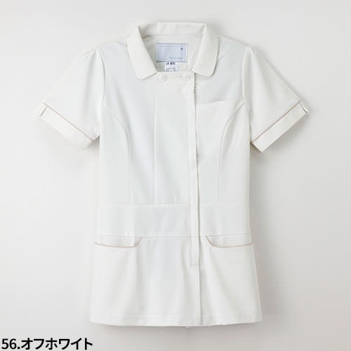 チュニック 白衣 LH-6212 ナガイレーベン Naway 半袖 看護師 ナース ナース服 レディース 女性用 医療用 ショート丈 短め 制服 ユニフォーム おしゃれ かわいい 可愛い 人気 病院 エステ サロン 上品 春 夏 秋 冬