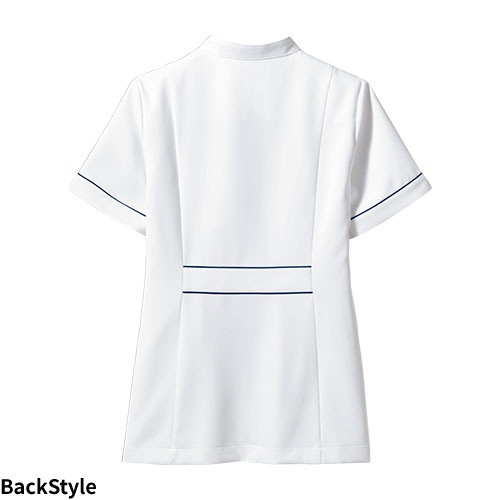 ジャケット 白衣 ケーシー 73 -2062 ～ -2066 医療 治療 襟なし 住商モンブラン レディース 女性用 半袖 医師 医者 看護師 ナース 医療用 病院 作業療法 人気 上衣 医務衣 診察衣 制菌 吸汗 可愛い かわいい おしゃれ おすすめ