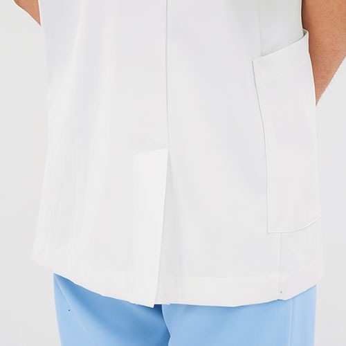 ジャケット 白衣 ケーシー 73 -2062 ～ -2066 医療 治療 襟なし 住商モンブラン レディース 女性用 半袖 医師 医者 看護師 ナース 医療用 病院 作業療法 人気 上衣 医務衣 診察衣 制菌 吸汗 可愛い かわいい おしゃれ おすすめ