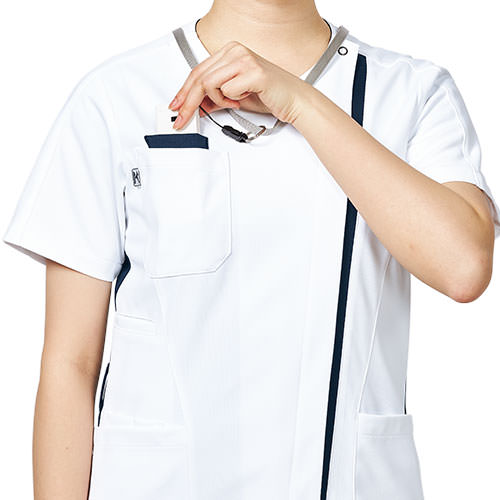 【メール便対応】スクラブ 白衣 医療 ミズノ MIZUNO レディース 女性用 半袖 MZ-0238 ファスナー 前開き 医師 医者 看護師 ナース 人気 手術衣 オペ着 制服 ユニフォーム 抗ウイルス 快適 病院 介護 薬剤師 可愛い かわいい おしゃれ 動きやすい