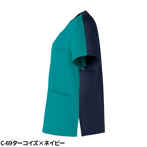 【メール便対応】スクラブ 白衣 ミズノ MIZUNO ユニセックス 男女兼用 半袖 MZ-0302 医師 医者 看護師 ナース 研修医 医療用 人気 手術衣 制服 ユニフォーム 動きやすい 抗ウイルス 病院 介護 かっこいい 可愛い かわいい アースカラー 軽い 快適