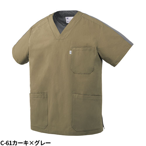 【メール便対応】スクラブ 白衣 ミズノ MIZUNO ユニセックス 男女兼用 半袖 MZ-0302 医師 医者 看護師 ナース 研修医 医療用 人気 手術衣 制服 ユニフォーム 動きやすい 抗ウイルス 病院 介護 かっこいい 可愛い かわいい アースカラー 軽い 快適