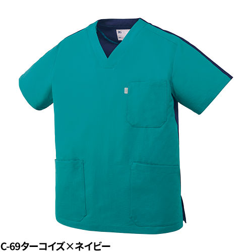 【メール便対応】スクラブ 白衣 ミズノ MIZUNO ユニセックス 男女兼用 半袖 MZ-0302 医師 医者 看護師 ナース 研修医 医療用 人気 手術衣 制服 ユニフォーム 動きやすい 抗ウイルス 病院 介護 かっこいい 可愛い かわいい アースカラー 軽い 快適