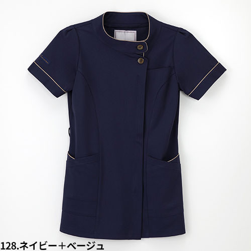 チュニック 白衣 LX-3692 AY-3792 ナガイレーベン Naway 半袖 看護師 ナース ナース服 レディース 女性用 医療用 ショート丈 短め 制服 ユニフォーム おしゃれ かわいい 可愛い 人気 病院 エステ サロン 上品 春 夏 秋 冬
