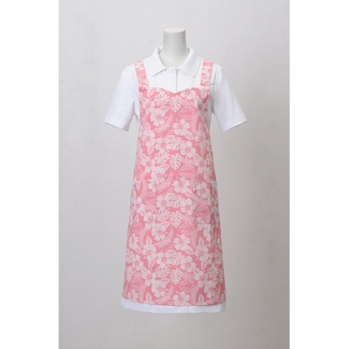 アロハエプロン(X型) エプロン 介護 介護士 ヘルパー 食事 介護用 介護施設 レディース 女性用 メンズ 男性用 ユニセックス ディーフェイズ DE-0005 ポリエステル 花柄 たすき掛け ユニフォーム 看護師 ナース 業務用 おしゃれ かわいい 可愛い かっこいい