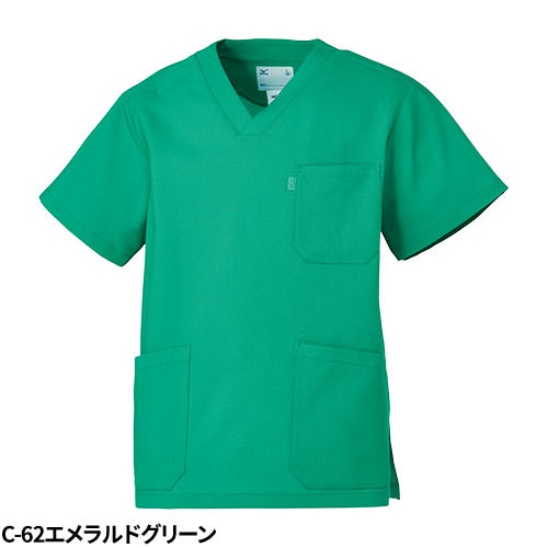 【メール便対応】スクラブ 白衣 医療 ミズノ MIZUNO ユニセックス 男女兼用 半袖 MZ-0311 医師 医者 看護師 ナース 医療用 人気 手術衣 制服 ユニフォーム 涼しい ストレッチ 伸びる 軽量 制電 病院 かっこいい 可愛い かわいい おしゃれ 動きやすい