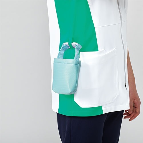 ファスナースクラブ 白衣 医療 ミズノ MIZUNO レディース 女性用 半袖 MZ-0401 医師 医者 看護師 ナース ナース服 人気 制服 ユニフォーム 前開き ストレッチ 伸びる 病院 リハビリ 介護 可愛い かわいい おしゃれ 動きやすい