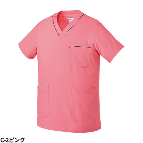 【メール便対応】スクラブ 白衣 医療 ミズノ MIZUNO ユニセックス 男女兼用 半袖 MZ-0215 医師 医者 看護師 ナース 研修医 医療用 人気 オペ着 制服 ユニフォーム ストレッチ 涼しい 制電 病院 介護 かっこいい 可愛い かわいい おしゃれ 動きやすい