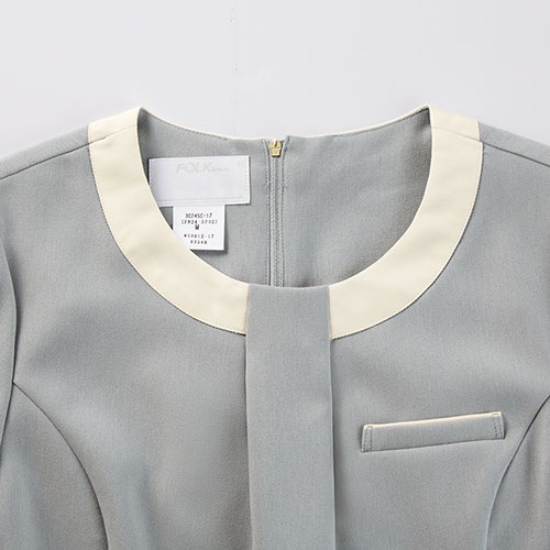 ワンピース 医療用 看護師 ナース ナース服 ナースウェア 白衣 看護服 制服 半袖 女性 レディース FOLK フォーク 3024SC-5 3024SC-9 3024SC-17 病院 クリニック エステ サロン おしゃれ かわいい 可愛い