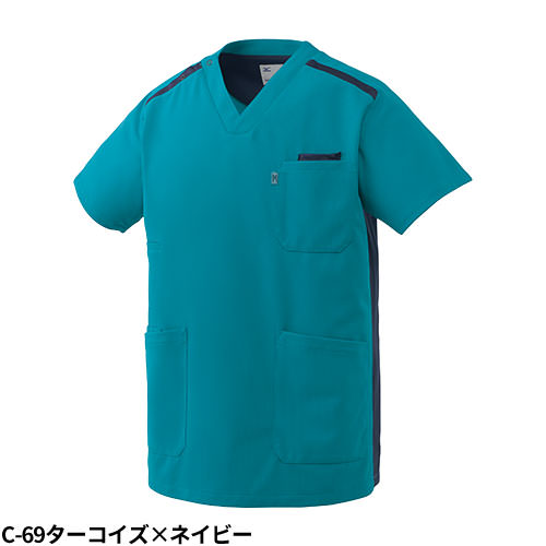 【メール便対応】スクラブ 白衣 医療 ミズノ MIZUNO ユニセックス 男女兼用 半袖 MZ-0240 ポケット 多い 医師 医者 看護師 ナース 研修医 医療用 人気 手術衣 制服 ユニフォーム 抗ウイルス 快適 病院 エステ かっこいい 可愛い かわいい おしゃれ