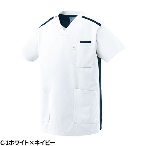 【メール便対応】スクラブ 白衣 医療 ミズノ MIZUNO ユニセックス 男女兼用 半袖 MZ-0240 ポケット 多い 医師 医者 看護師 ナース 研修医 医療用 人気 手術衣 制服 ユニフォーム 抗ウイルス 快適 病院 エステ かっこいい 可愛い かわいい おしゃれ