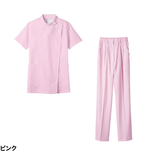 ケーシー 上下セット 白衣 パンツ 住商モンブラン レディース 女性用 制服 ユニフォーム 医療 医師 医者 看護師 ナース 病院 クリニック 整骨院 半袖 楽 ポケット 72 -352 ～ -358 73 -1261 ～ -1267