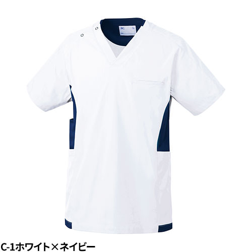 【メール便対応】スクラブ 白衣 ミズノ MIZUNO ユニセックス 男女兼用 半袖 MZ-0181 医師 医者 看護師 ナース ナース服 医療用 人気 手術衣 オペ着 制服 ユニフォーム 制菌 ストレッチ 制電 快適 病院 介護 かっこいい 可愛い かわいい おしゃれ