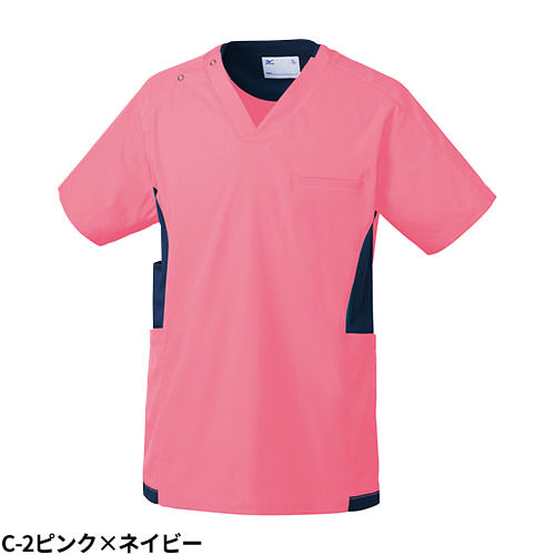 【メール便対応】スクラブ 白衣 ミズノ MIZUNO ユニセックス 男女兼用 半袖 MZ-0181 医師 医者 看護師 ナース ナース服 医療用 人気 手術衣 オペ着 制服 ユニフォーム 制菌 ストレッチ 制電 快適 病院 介護 かっこいい 可愛い かわいい おしゃれ