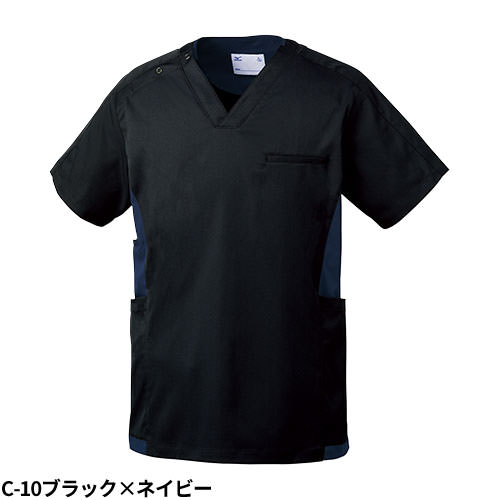 【メール便対応】スクラブ 白衣 ミズノ MIZUNO ユニセックス 男女兼用 半袖 MZ-0181 医師 医者 看護師 ナース ナース服 医療用 人気 手術衣 オペ着 制服 ユニフォーム 制菌 ストレッチ 制電 快適 病院 介護 かっこいい 可愛い かわいい おしゃれ