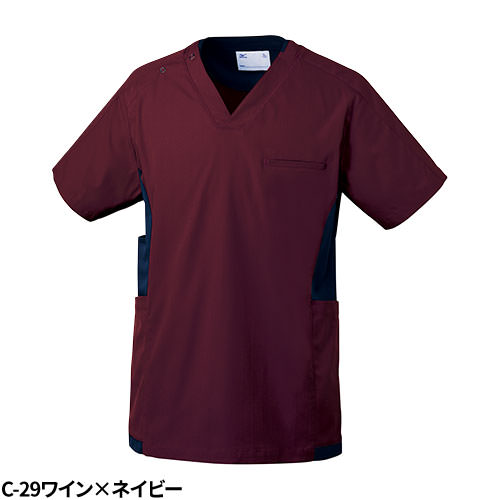 【メール便対応】スクラブ 白衣 ミズノ MIZUNO ユニセックス 男女兼用 半袖 MZ-0181 医師 医者 看護師 ナース ナース服 医療用 人気 手術衣 オペ着 制服 ユニフォーム 制菌 ストレッチ 制電 快適 病院 介護 かっこいい 可愛い かわいい おしゃれ