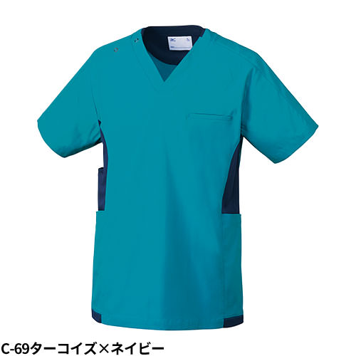 【メール便対応】スクラブ 白衣 ミズノ MIZUNO ユニセックス 男女兼用 半袖 MZ-0181 医師 医者 看護師 ナース ナース服 医療用 人気 手術衣 オペ着 制服 ユニフォーム 制菌 ストレッチ 制電 快適 病院 介護 かっこいい 可愛い かわいい おしゃれ