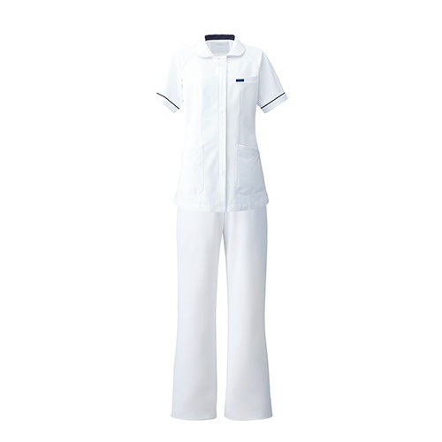 ストレートパンツ スクラブ パンツ 2917 FOLK フォーク レディース 女性用 白衣 ズボン 医療用 人気 制服 ユニフォーム 医師 看護師 ストレッチ 伸びる ファスナー おしゃれ かわいい 可愛い おすすめ