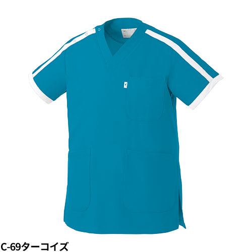 【メール便対応】スクラブ 白衣 医療 ミズノ MIZUNO ユニセックス 男女兼用 半袖 MZ-0090 医師 医者 看護師 ナース 研修医 医療用 人気 手術衣 ユニフォーム ストレッチ 伸びる 制電 消臭 病院 歯医者 介護 かっこいい 可愛い かわいい おしゃれ