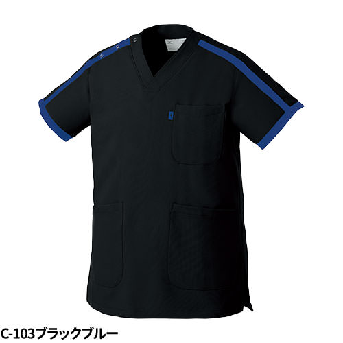 【メール便対応】スクラブ 白衣 医療 ミズノ MIZUNO ユニセックス 男女兼用 半袖 MZ-0090 医師 医者 看護師 ナース 研修医 医療用 人気 手術衣 ユニフォーム ストレッチ 伸びる 制電 消臭 病院 歯医者 介護 かっこいい 可愛い かわいい おしゃれ