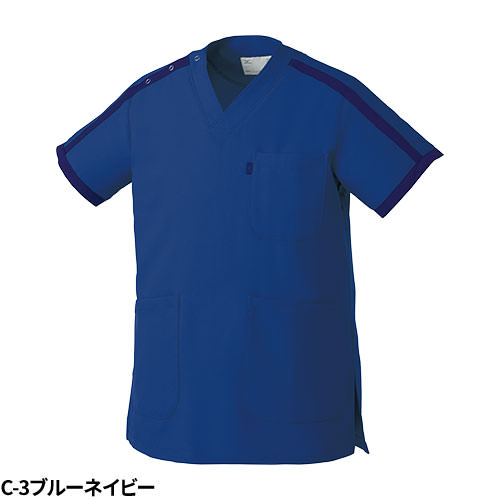 【メール便対応】スクラブ 白衣 医療 ミズノ MIZUNO ユニセックス 男女兼用 半袖 MZ-0090 医師 医者 看護師 ナース 研修医 医療用 人気 手術衣 ユニフォーム ストレッチ 伸びる 制電 消臭 病院 歯医者 介護 かっこいい 可愛い かわいい おしゃれ