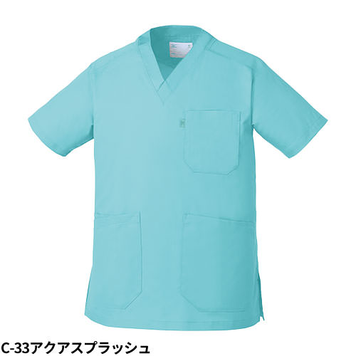 【メール便対応】スクラブ 白衣 医療 ミズノ MIZUNO ユニセックス 男女兼用 半袖 MZ-0120 医師 医者 看護師 ナース 研修医 医療用 人気 手術衣 オペ着 制服 ユニフォーム 冷感 吸汗 速乾 病院 動物病院 小児科 かっこいい 可愛い かわいい おしゃれ