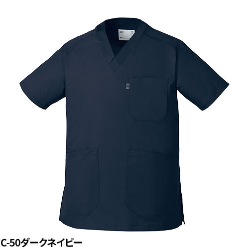 【メール便対応】スクラブ 白衣 医療 ミズノ MIZUNO ユニセックス 男女兼用 半袖 MZ-0120 医師 医者 看護師 ナース 研修医 医療用 人気 手術衣 オペ着 制服 ユニフォーム 冷感 吸汗 速乾 病院 動物病院 小児科 かっこいい 可愛い かわいい おしゃれ