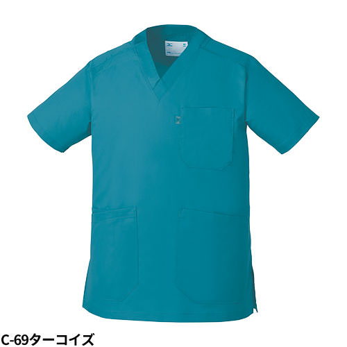 【メール便対応】スクラブ 白衣 医療 ミズノ MIZUNO ユニセックス 男女兼用 半袖 MZ-0120 医師 医者 看護師 ナース 研修医 医療用 人気 手術衣 オペ着 制服 ユニフォーム 冷感 吸汗 速乾 病院 動物病院 小児科 かっこいい 可愛い かわいい おしゃれ