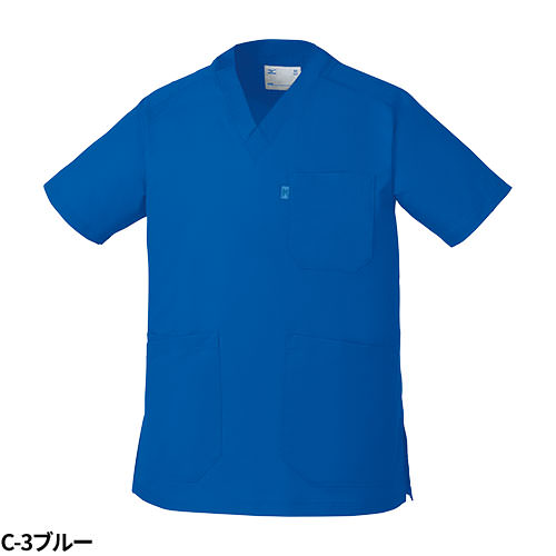 【メール便対応】スクラブ 白衣 医療 ミズノ MIZUNO ユニセックス 男女兼用 半袖 MZ-0120 医師 医者 看護師 ナース 研修医 医療用 人気 手術衣 オペ着 制服 ユニフォーム 冷感 吸汗 速乾 病院 動物病院 小児科 かっこいい 可愛い かわいい おしゃれ